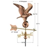 Weathervane - 16" Eagle - Polished With Mount