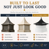 EZ Vane Maintenance-Free   Vinyl   Cupola