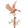 Good Directions Landing Duck Weathervane, Roof Mount Weather Vane, Pure Copper, Durable Outdoor Garden & Barn Decor