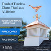 Good Directions Humpback Whale Weathervane, Roof Mount Weather Vane, Pure Copper, Durable Coastal Outdoor Decor