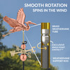Good Directions Blue Heron Weathervane, Roof Mount Weather Vane, Pure Copper, Durable Garden & Coastal Decor