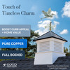 Good Directions Blue Heron Weathervane, Roof Mount Weather Vane, Blue Verde Copper Finish, Durable Garden & Coastal Decor