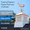 Good Directions Sperm Whale Weathervane, Roof Mount Weather Vane, Pure Copper, Durable Coastal Outdoor Decor