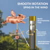 Flying Pig Weathervane - Pure Copper by Good Directions