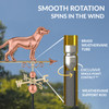 Good Directions Labrador Retriever Weathervane, Roof Mount Weather Vane, Pure Copper, Durable Outdoor Garden Decor