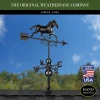 Galloping Horse Weathervane with Roof Mount - Pure Copper with Matte Black Finish by Good Directions