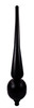 Finial - Small Roman- Black Matte