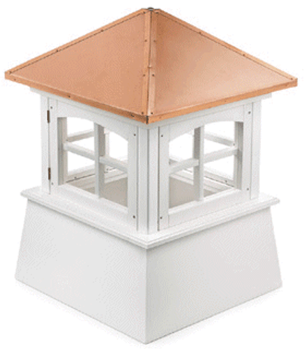 Good Directions Vinyl Huntington Cupola - 84in. square x 119in. high