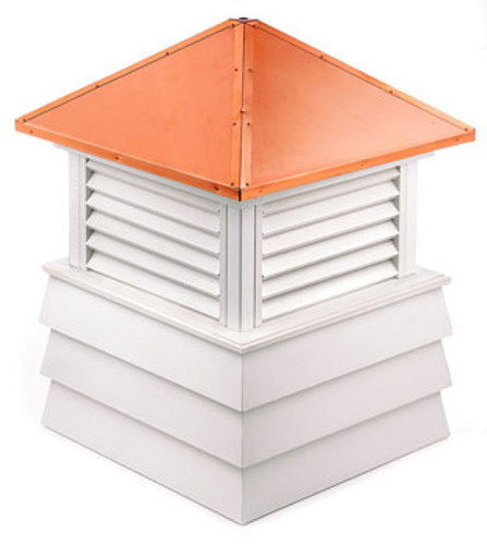 Good Directions Vinyl Dover Shiplap Base Cupola - 48in. square x 65in. high