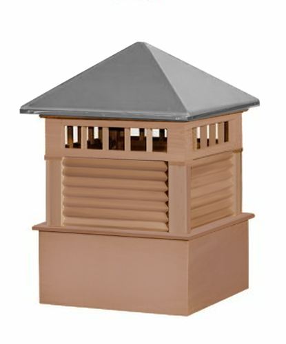 Cupola - Waterford: Cedar PVC - Metal Top - 18Lx18Wx27H