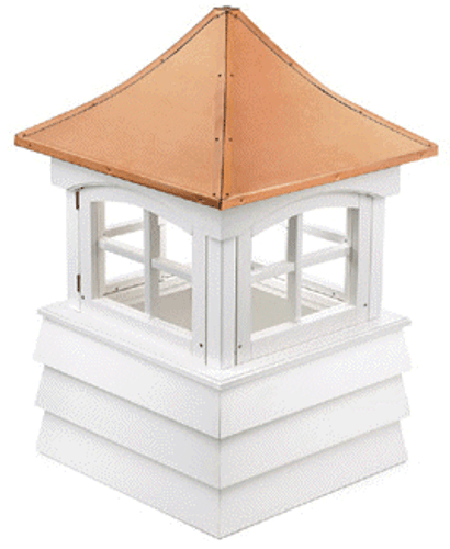Good Directions Vinyl Guilford Shiplap Base Cupola - 42in. square x 65in. high