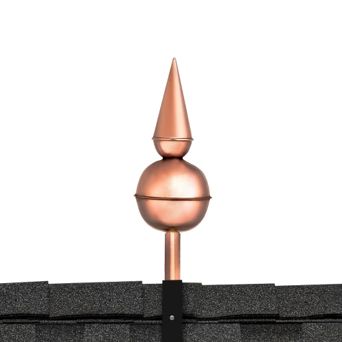 Avalon Polished Copper Rooftop Finial