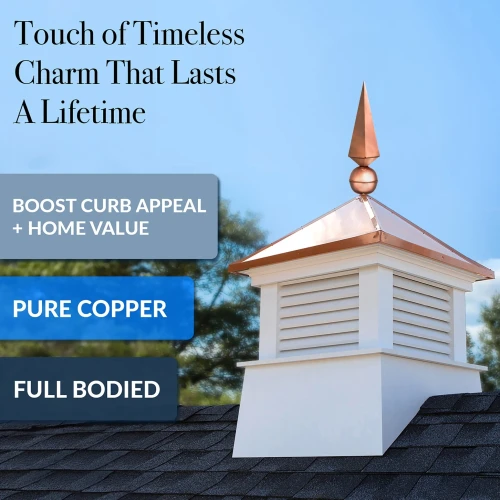 Lancelot Polished Copper Rooftop Finial