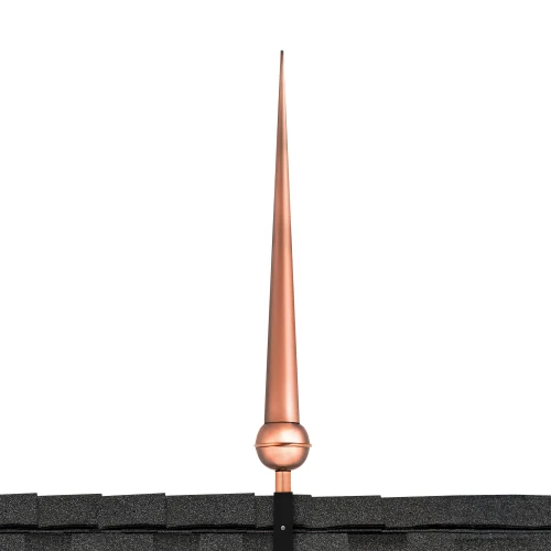 28" Gawain Polished Copper Rooftop Finial
