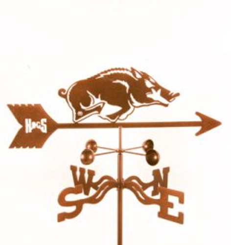 Arkansas Razorbacks Logo Weathervane with mount