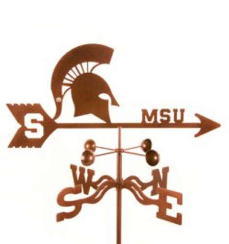 Michigan State Spartans Logo Weathervane with mount