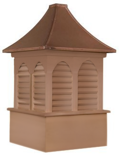 Cupola - Dalton - Double Arch - Cedar PVC - 24Lx24Wx48H