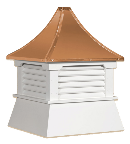 Cupola - Elite Shed: Azek - Pagoda Copper Top - 30Lx30Wx36H