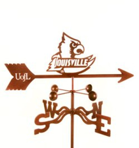 Louisville Cardinals Logo Weathervane With Mount