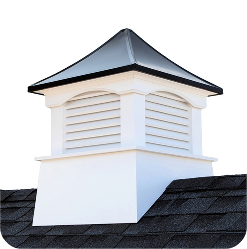Good Directions Vinyl Coventry Cupola Black Aluminum Roof - 54in. square x 75in. high