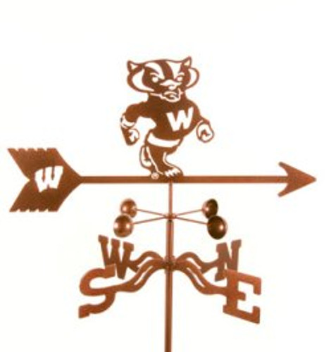 Wisconsin Badgers Logo Weathervane With Mount