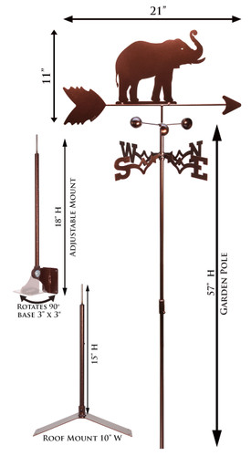 Elephant Weathervane