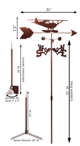 Airplane - Float Weathervane