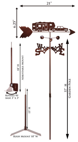 5th Wheel Camper Weathervane