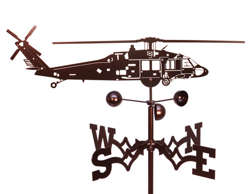 Helicopter - Black Hawk Weathervane
