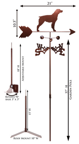 Brittany Spaniel Weathervane