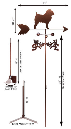 Brussels Griffon Weathervane