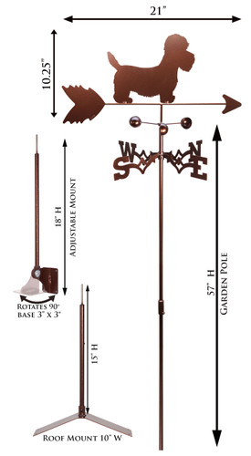 Dandie Dinmont Weathervane