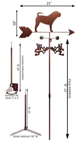 Shar Pei Weathervane