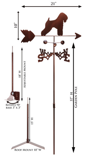 Wheaten Terrier Weathervane