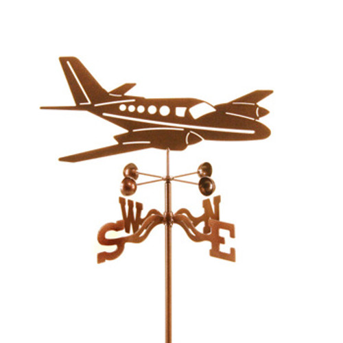 Airplane-Twin Engine Weathervane With Mount