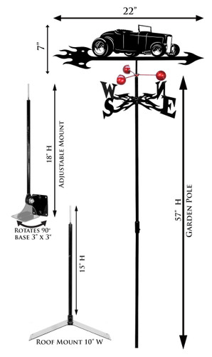 Highboy Coupe Weathervane