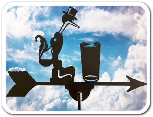 Custom Weathervane - Drinking Bird