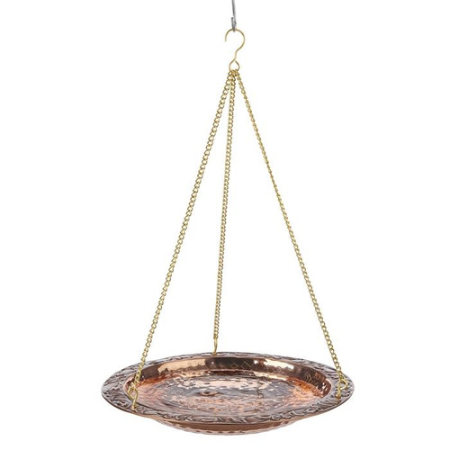 Splish Splash Pure Copper Hanging Bird Bath