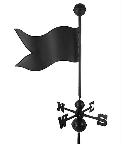 Banner Large Black Steel with Traditional Directionals