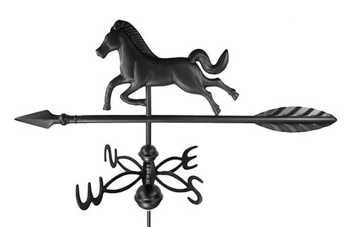 Horse Small Black Steel with Dalvento Directionals