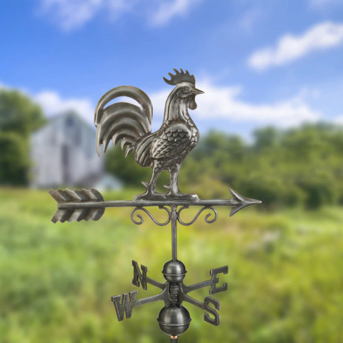 Good Directions Dark Zinc Bantam Rooster Weathervane