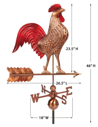 Good Directions Rooster Weathervane - Thumbnail 2