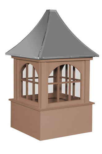 Cupola - Bethany - Cedar PVC - 42Lx42Wx80H - Metal Top