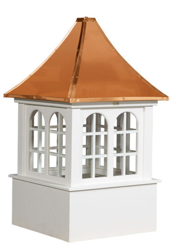 Cupola - Bethany - Azek - Double Arch - 48Lx48Wx91H - Copper Top