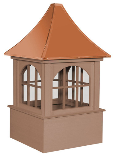 Cupola - Bethany - Cedar PVC - 24Lx24Wx48H - Copper Top