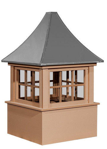 Cupola - Carlisle: Cedar PVC - Metal Top - 18Lx18Wx33H