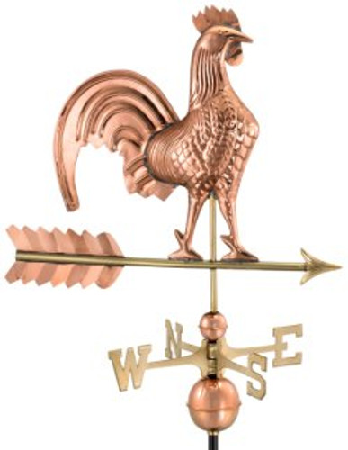 Rooster Weathervane  by Good Directions 25" - Polished Copper