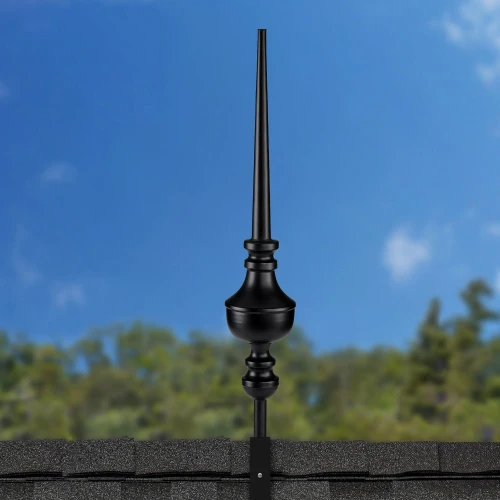 27" Victoria Aluminum Rooftop Finial with Roof Mount by Good Directions