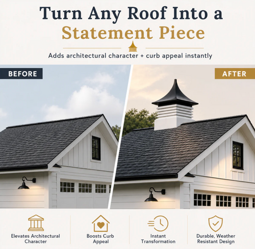 EZ Vane Maintenance-Free   Vinyl   Cupola