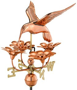 Good Directions Hummingbird with Flowers Weathervane - Thumbnail 4